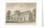 Colton Church: sepia drawing, 1842 by John Buckler