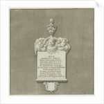Colwich - Mural Monument to George Sprat: engraving, nd [?19th cent]. by School English