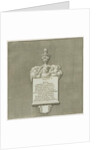 Colwich - Mural Monument to George Sprat: engraving, nd [?19th cent]. by School English