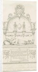 Colwich - Wolseley Monument: pen drawing, 1839 by Thomas Peploe Wood