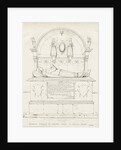 Colwich - Tomb of Robert Wolseley: pen and ink drawing, 1837 by Thomas Peploe Wood