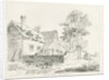 Colwich - Hall Flat House: pen and ink drawing, 1836 by Thomas Peploe Wood
