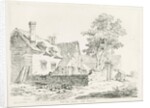 Colwich - Hall Flat House: pen and ink drawing, 1836 by Thomas Peploe Wood