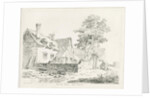 Colwich - Hall Flat House: pen and ink drawing, 1836 by Thomas Peploe Wood