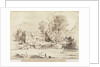 Dovedale - Thorpe Mill: pen and sepia drawing, 1836 by Thomas Peploe Wood