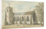 Drayton Bassett Church: water colour painting, nd[1762-1802] by Stebbing Shaw