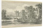 Drayton Bassett - 'Drayton Manor' : woodcut engraving, nd [?19th cent] by School English