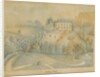 Drayton-in-Hales - Pelwall House: blue wash drawing, nd [?19th cent] by C.B Ash