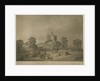 Dudley Castle: - The Keep: aquatint with engraved description by School English