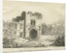 Dudley Castle - The Gatehouse: lithograph, nd [c 1801] by School English