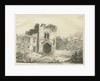 Dudley Castle - The Gatehouse: lithograph, nd [c 1801] by School English