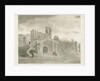 Dudley Castle - Principal Entrance: aquatint engraving, nd [?18th cent] by School English
