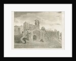 Dudley Castle - Principal Entrance: aquatint engraving, nd [?18th cent] by School English