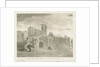 Dudley Castle - Principal Entrance: aquatint engraving, nd [?18th cent] by School English