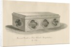 Ilam Church - Tomb of St. Bertram: sepia drawing, 1839 by John Buckler