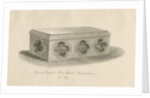 Ilam Church - Tomb of St. Bertram: sepia drawing, 1839 by John Buckler