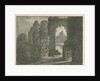 Dudley Castle - The Keep: etching, 1818 by School English