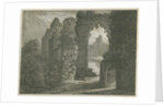 Dudley Castle - The Keep: etching, 1818 by School English