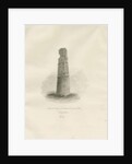 Ilam Church - Ancient Cross: sepia drawing, 1847 by John Buckler