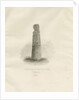 Ilam Church - Ancient Cross: sepia drawing, 1847 by John Buckler