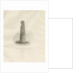 Ilam Church - Ancient Cross: sepia drawing, 1847 by John Buckler