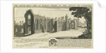 Dudley Priory: engraving, 1731 by Samuel Buck