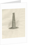 Ilam Church - Ancient Cross: sepia drawing, 1847 by John Buckler