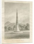 Ilam Village - Cross: sepia drawing, 1847 by John Buckler