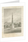 Ilam Village - Cross: sepia drawing, 1847 by John Buckler