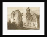 Dudley Priory: sepia wash drawing, 1827 by Robert Noyes
