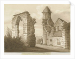 Dudley Priory: sepia wash drawing, 1827 by Robert Noyes
