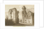 Dudley Priory: sepia wash drawing, 1827 by Robert Noyes