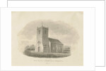 Dunston Church: sepia drawing, 1841 by John Buckler