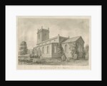 Ingestre Church: sepia drawing, 1841 by John Buckler