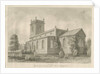 Ingestre Church: sepia drawing, 1841 by John Buckler