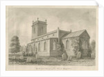 Ingestre Church: sepia drawing, 1841 by John Buckler