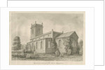 Ingestre Church: sepia drawing, 1841 by John Buckler