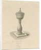 Font in Ingestre Church by John Buckler