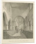 Interior of Eccleshall Church by John Buckler