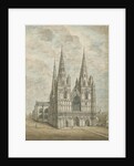 Lichfield Cathderal - West Front: water colour painting, nd [1762-1802] by Stebbing Shaw