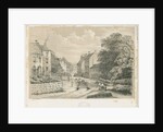 Eccleshall Village: lithograph by Louis Haghe