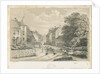 Eccleshall Village: lithograph by Louis Haghe