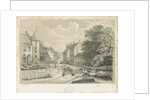 Eccleshall Village: lithograph by Louis Haghe