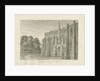 Lichfield Cathedral - North View: sepia drawing, 1845 by John Buckler