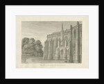 Lichfield Cathedral - North View: sepia drawing, 1845 by John Buckler