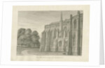 Lichfield Cathedral - North View: sepia drawing, 1845 by John Buckler