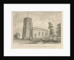Keele Church: sepia drawing, 1840 by John Buckler