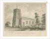 Keele Church: sepia drawing, 1840 by John Buckler