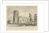 Keele Church: sepia drawing, 1840 by John Buckler