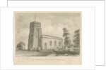 Keele Church: sepia drawing, 1840 by John Buckler